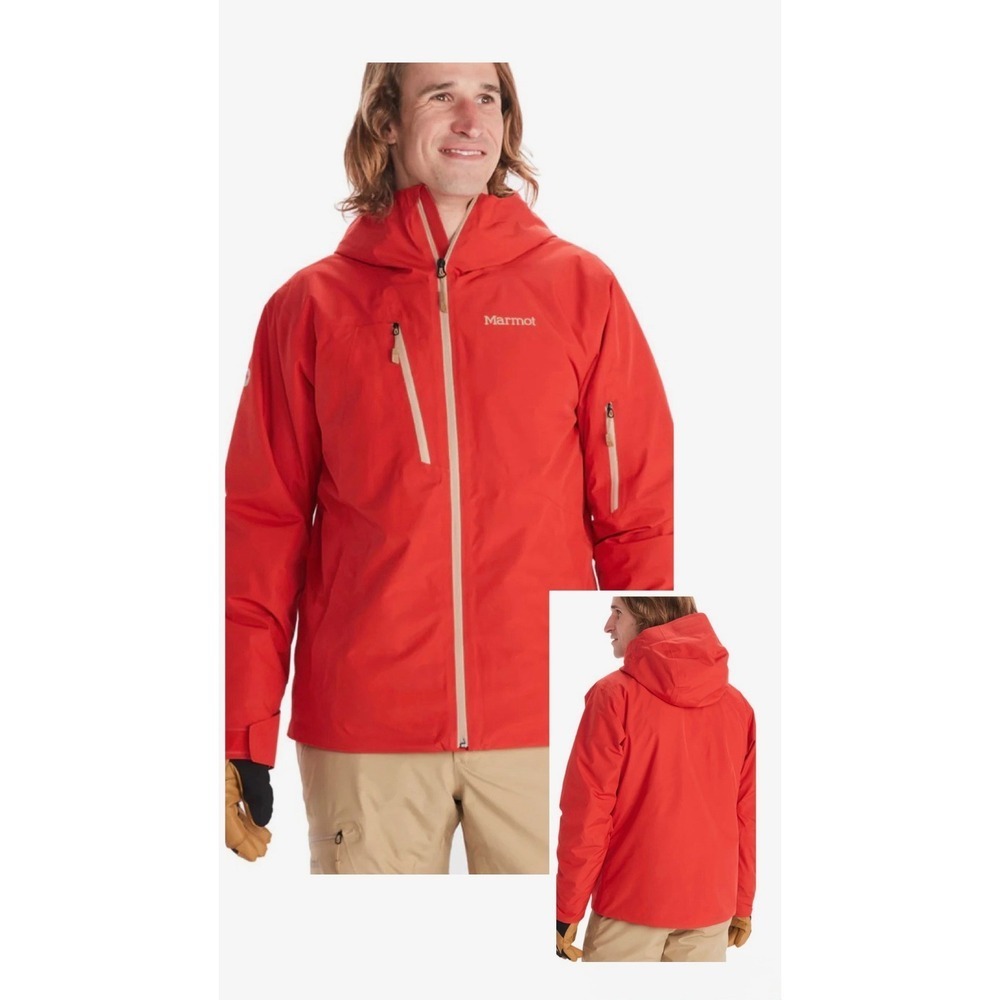 Marmot Spire Red GORE-TEX PrimaLoft Insulated Ski Snowboard Womens Jacket size L